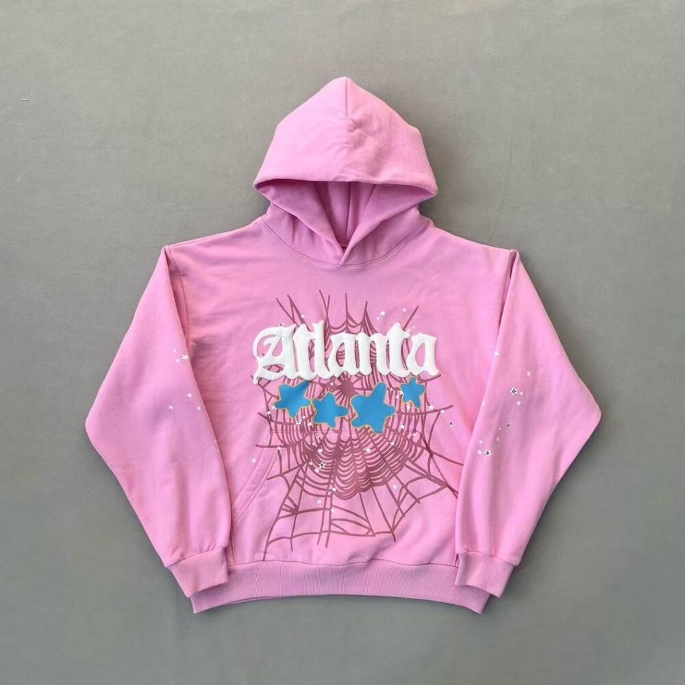 Sp5der OG Web Hoodie Sweatshirt Pink | Spider Worldwide